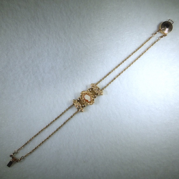 14k Cameo Slide Bracelet - Picture 1 of 9